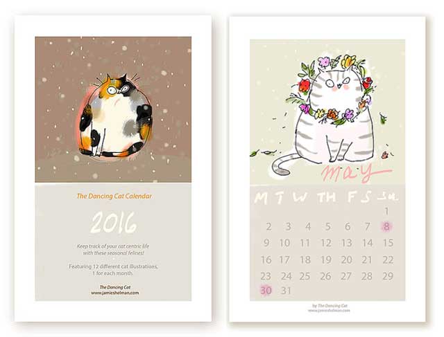 17. Cat Calendar