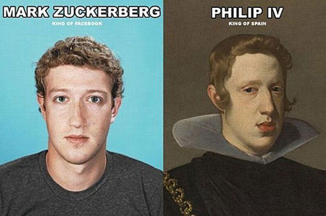 1. Mark Zuckerberg and Philip IV of Spain