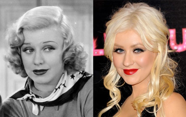 7. Christina Aguilera and actress Ginger Rogers