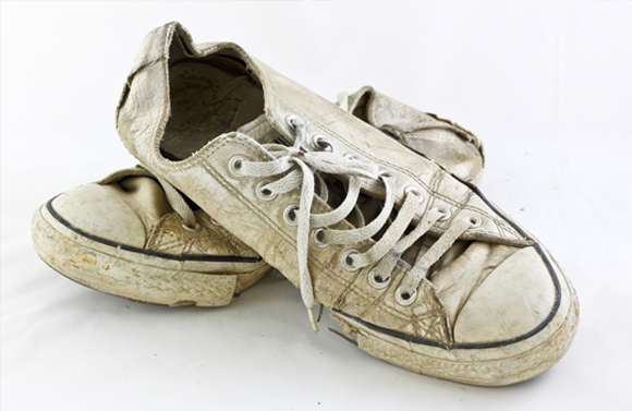 8. Scrub up your formal footwear.