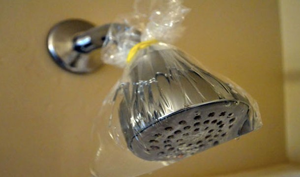 2. Clean the shower head