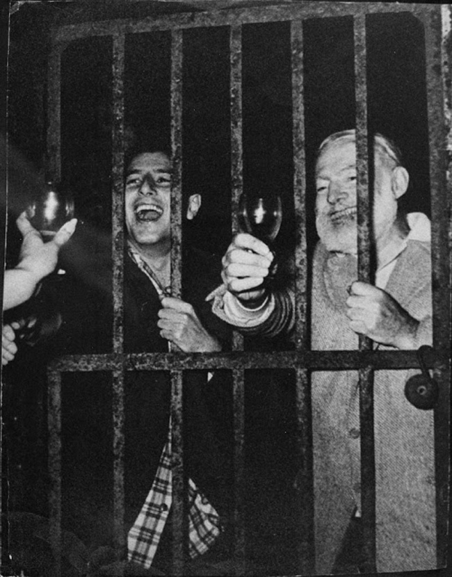 Party with Hemingway in jail