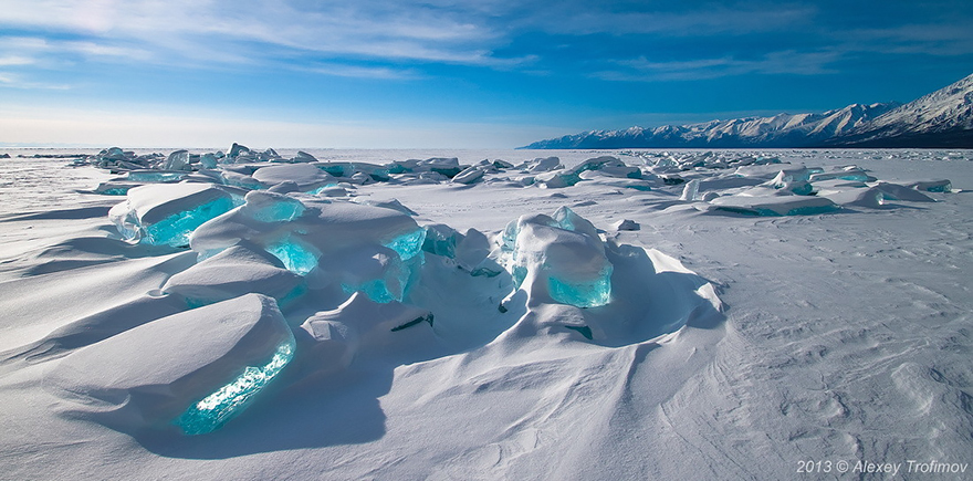 5. Emerald Ice On Baikal Lake, Russia
