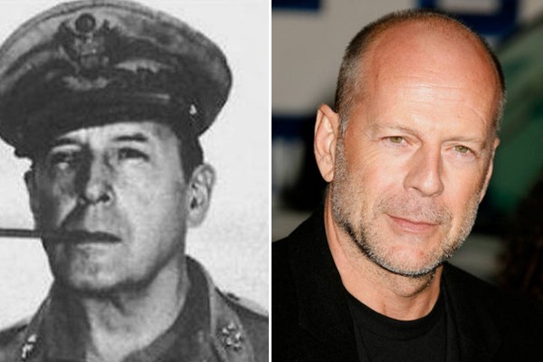 Bruce Willis and General Douglas MacArthur