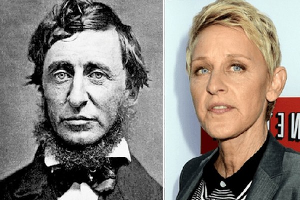 Ellen DeGeneres and Henry David Thoreau