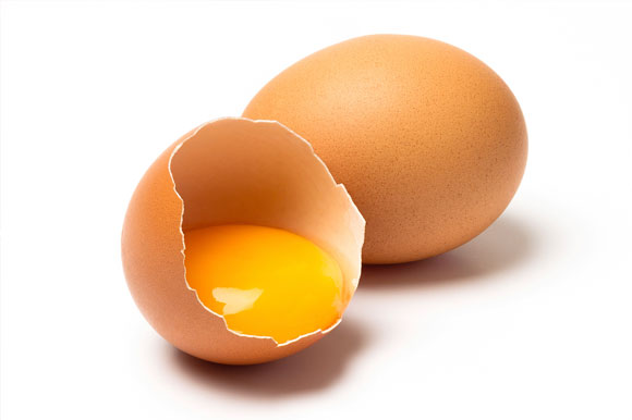 Eat the egg white and yolk