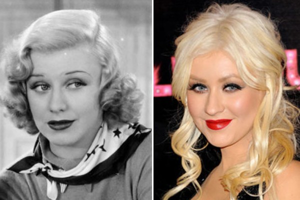 Christina Aguilera and Ginger Rogers
