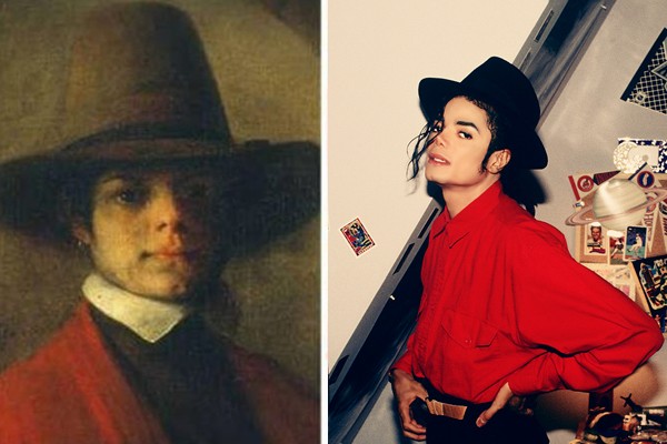 Michael Jackson and some old paint