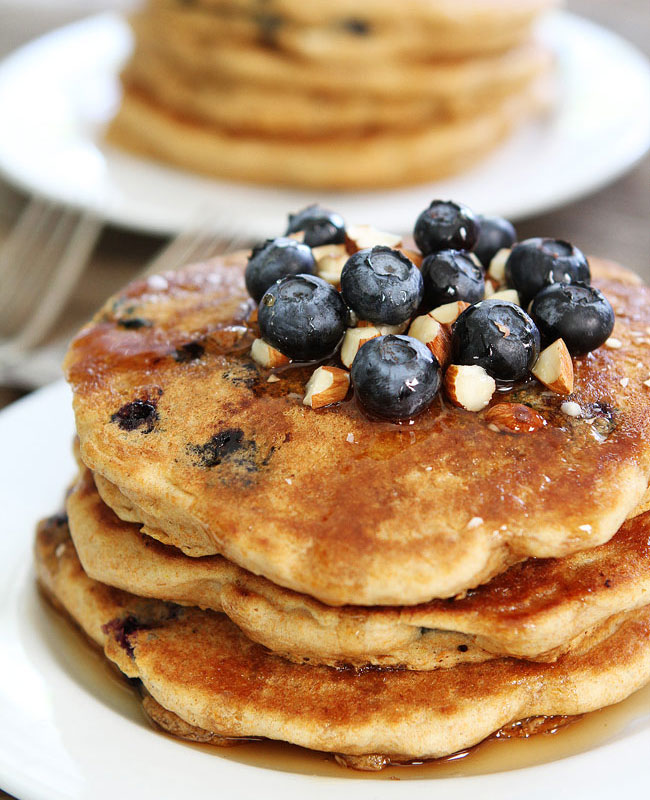 Blueberry Almond Pancakes