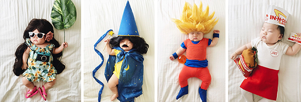 This Sleeping Baby Is Dressed In The Most Adorable Costumes