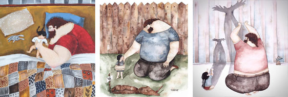 Beautiful Illustrations About The Love Between Dads And Their Little Girls