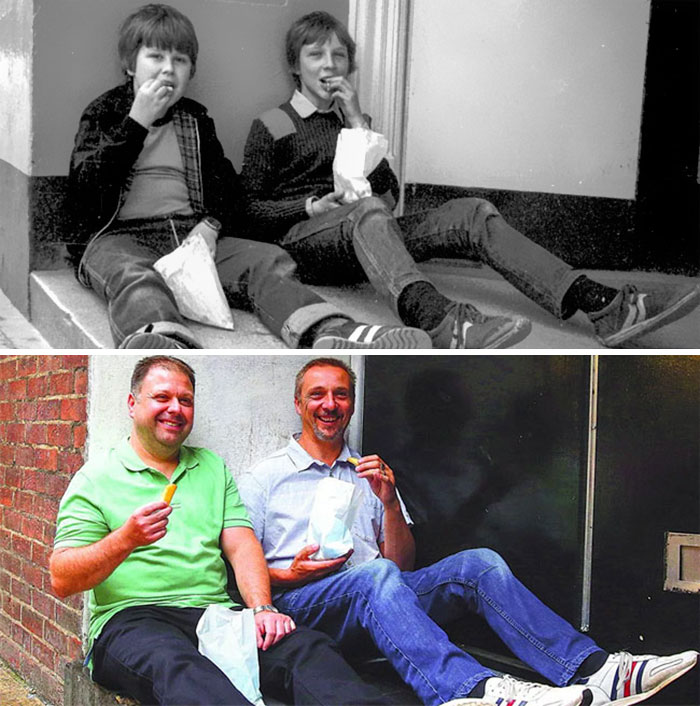 Eating Chips (1983 And 2016)