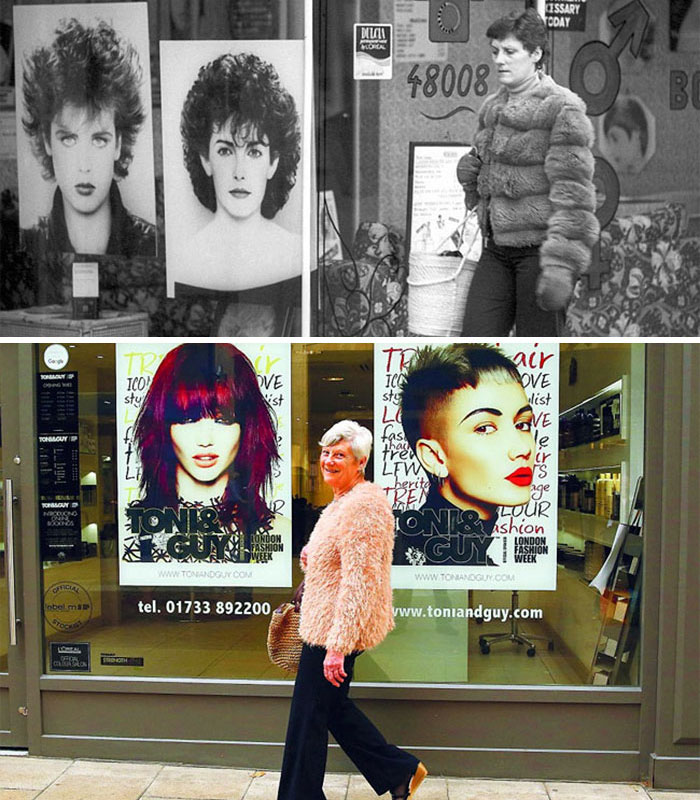 Hairdressers Shop (1980 And 2016)