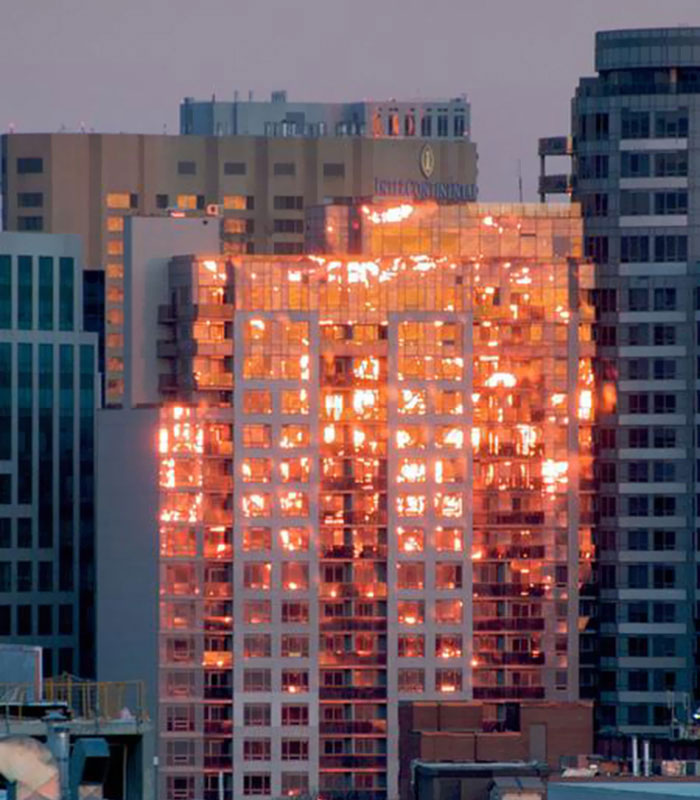 “Every Time I Think That This Building Is Burning, But It Is A Reflection Of The Sunset”