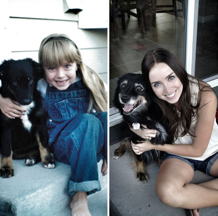 “My Dog And I, 1998 And 2012”