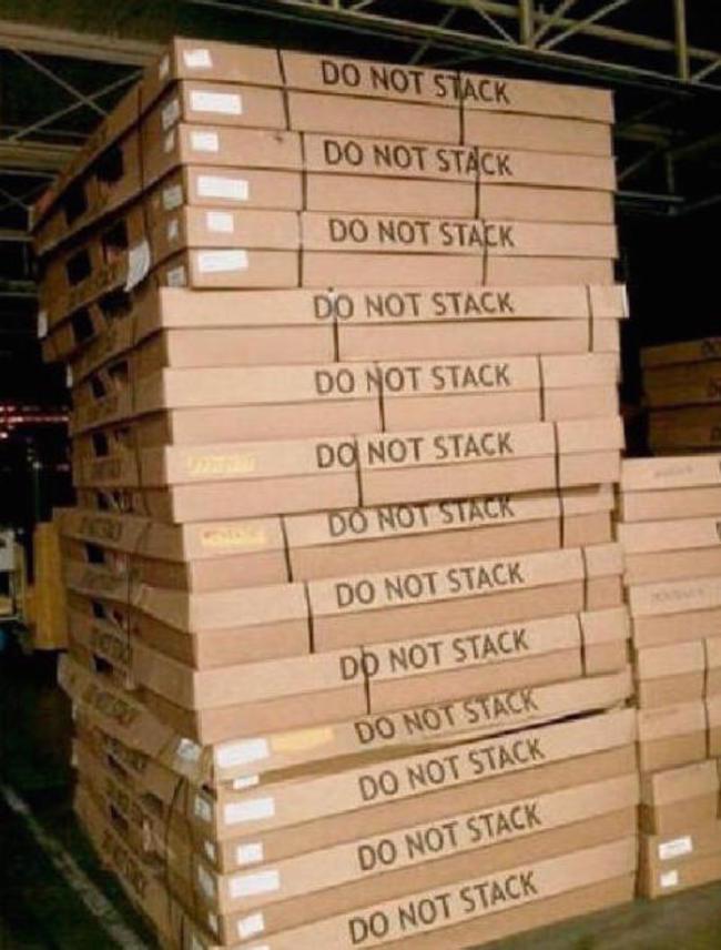 Do NOT stack