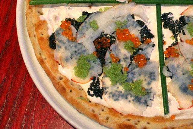Caviar and Lobster Pizza ($1,000) - Nino Bellisima, New York