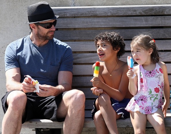 Hugh Jackman and his two sons
