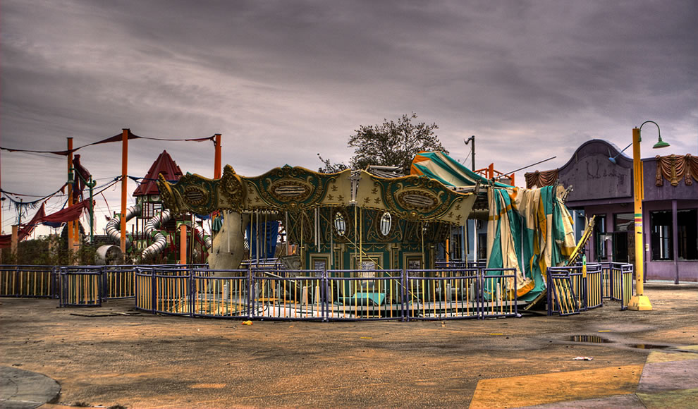 An abandoned fair