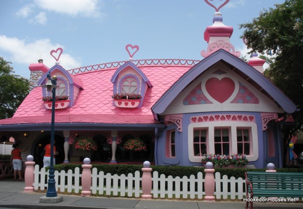 The beautiful house of Minnie Mouse