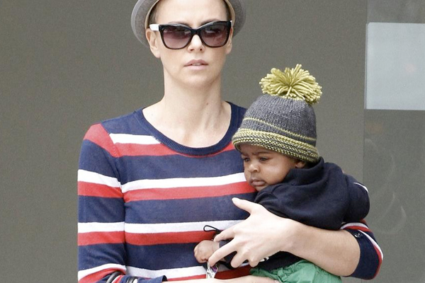 Charlize Theron and her son
