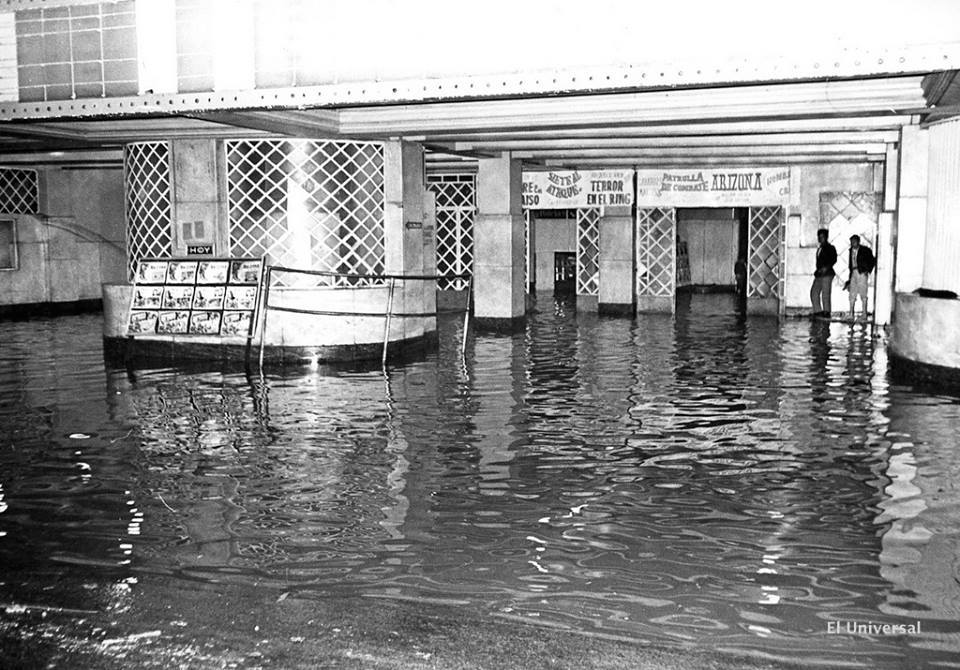 Flood at Ajusco Cinema - 1950