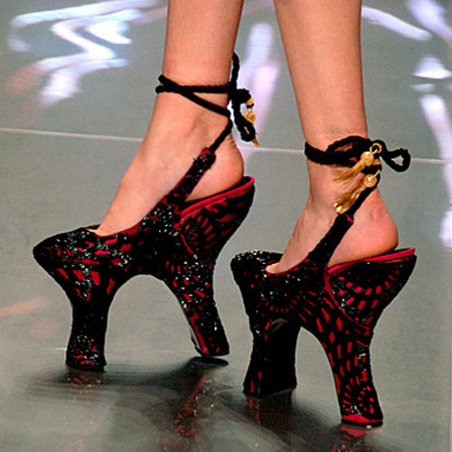 Double-heeled shoes