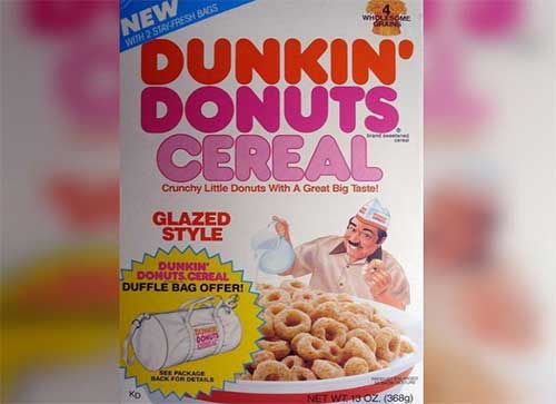 A donut-flavored cereal