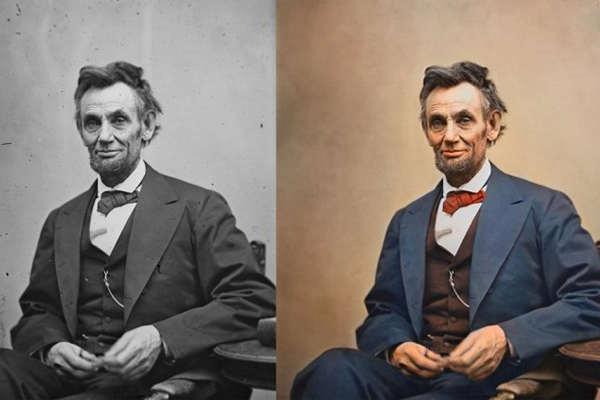 Abraham Lincoln in one of his last photographs