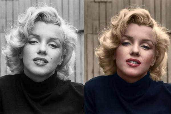 Marilyn Monroe is beautiful with or without color