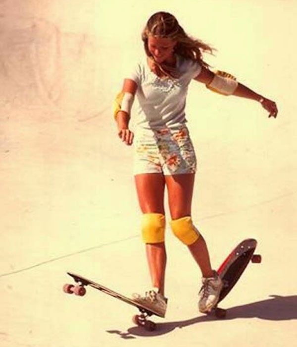 Ellen O'neal, the first skateboarder
