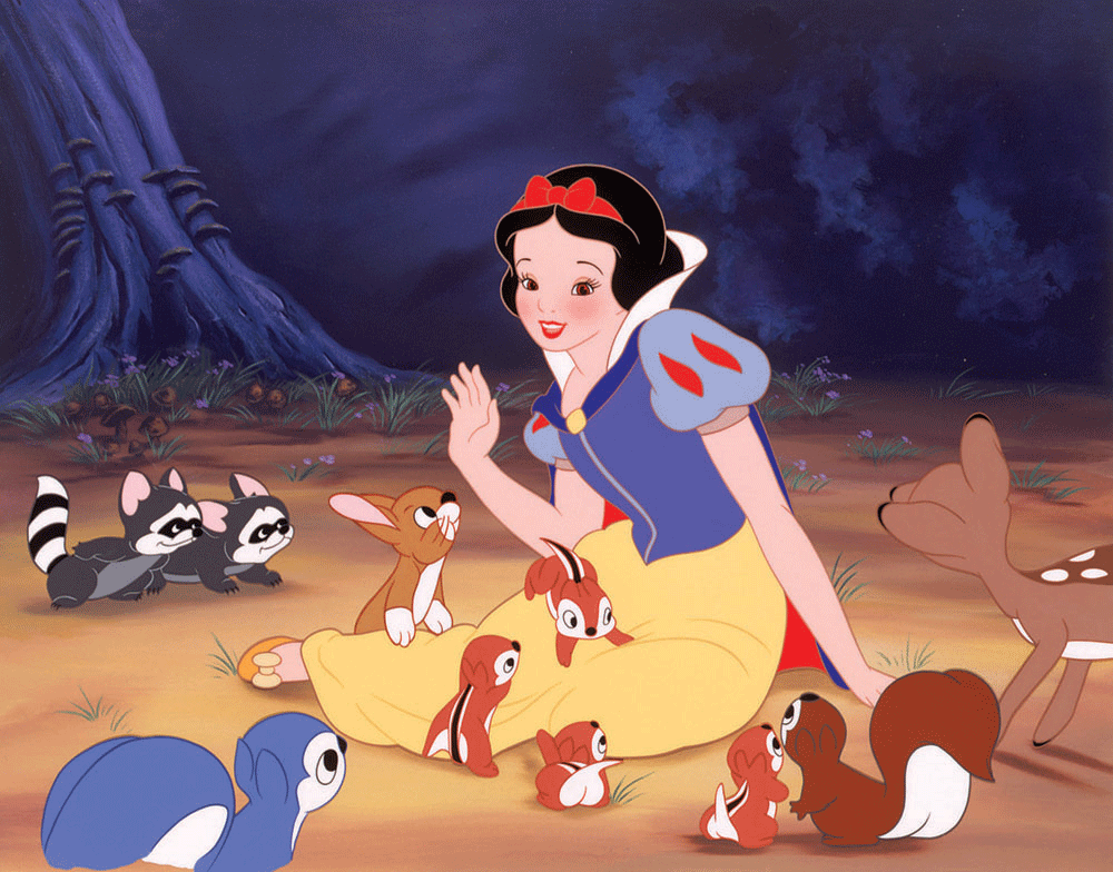 Snow White used real make-up on her skin