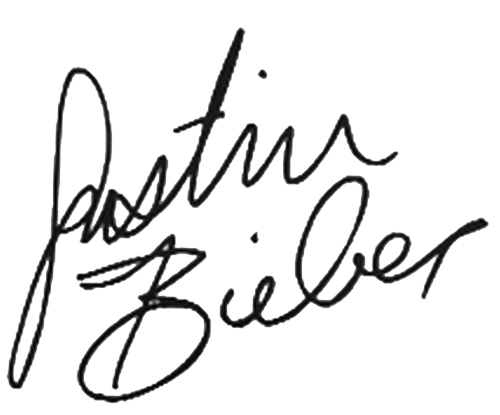 Justin Bieber's signature