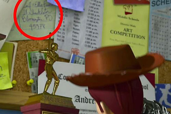 Andy from Toy Story is family ralated to UP!