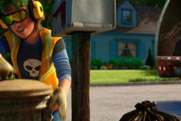 Sid, Toy Story's psychotic boy appears in Toy Story 3