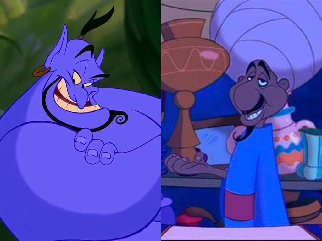 The seller of Aladdin is the genius of the lamp