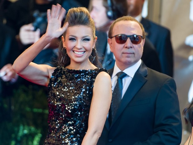Tommy Mottola (67) and Thalia (45)