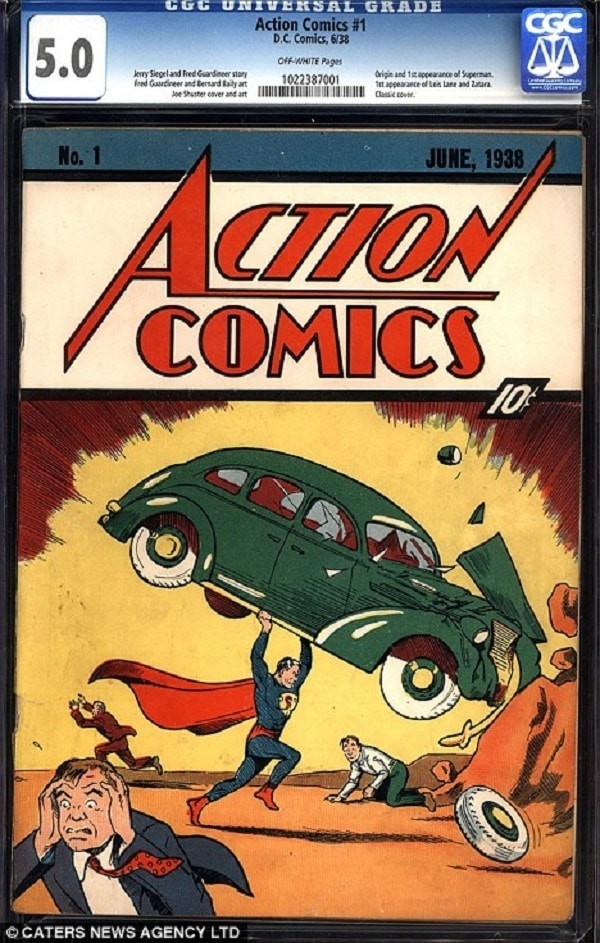 Superman's action comic