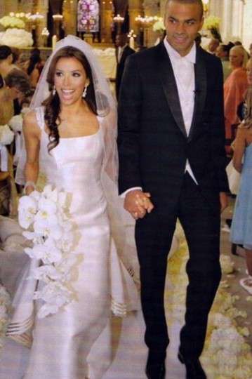 Eva Longoria and her first husband Tony Parker