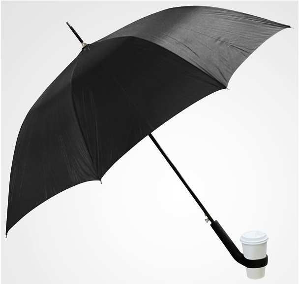 Umbrella with cup holders