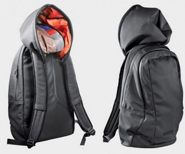 Backpack for travelers with hoodie