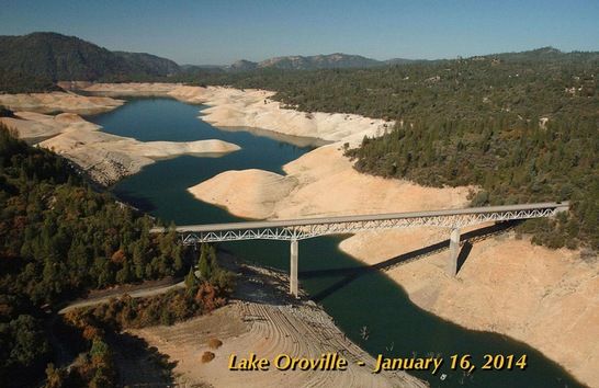 Lake Oroville in 2014