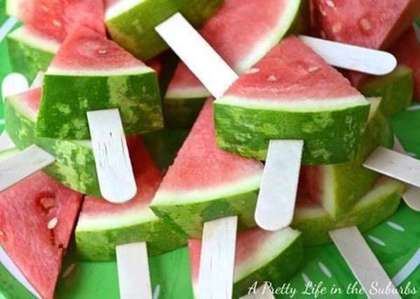 Watermelon popsicles!