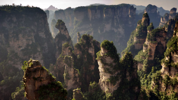 The Zhangjiajie National Forest Park in China