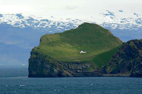 The island Elliðaey's house, Iceland