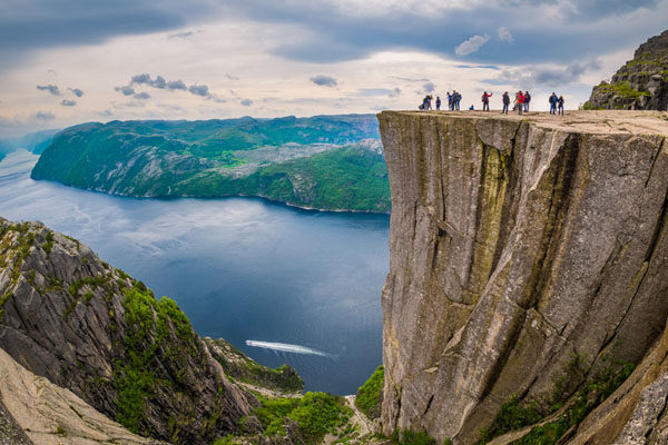 Hiking to the Pulpit Rock - Norway