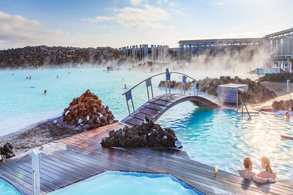 Relaxing in Blue Lagoon,- Iceland