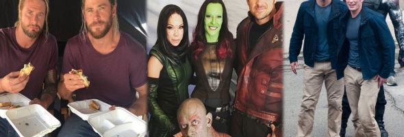 Pictures of Avengers with their stunt doubles